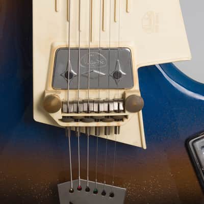 Wandre  Avalon Rock Oval Solid Body Electric Guitar,  c. 1963, original chipboard soft shell case. image 12