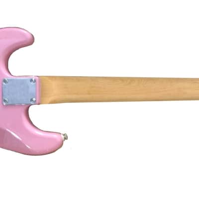 Fishbone PINK Guitar 2024 Pink Hello kitty With fishbone gig bag, Strap, Pick image 3