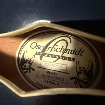 $255 Oscar Schmidt semi-hollow body electric guitar in excellent condition $255 image 4