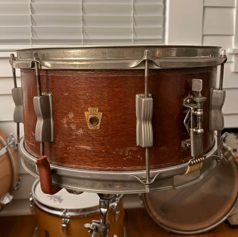 WFL / Ludwig 6.5x14 (8-Lug) Auditorium Snare Drum - Mahogany Lacquer image 1
