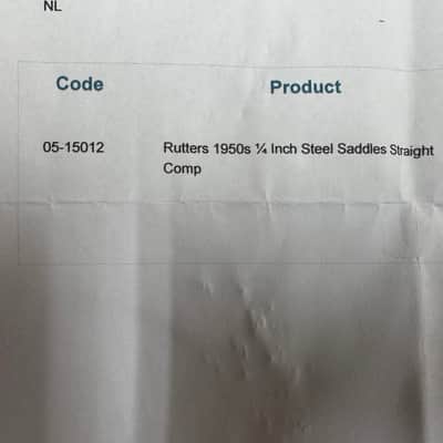 Rutters 1950s 1/4” Steel Saddles Straight Comp imagen 2