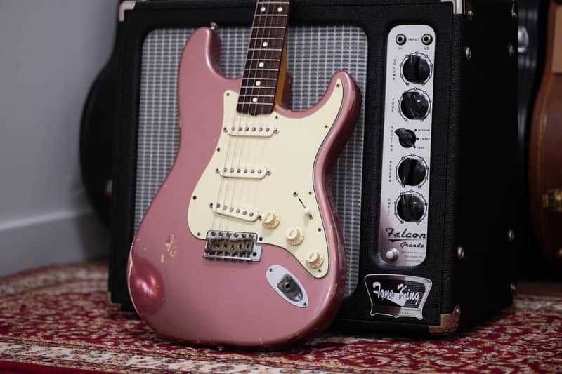 1997 Fender Custom Shop Cunetto Relic 1960 Stratocaster - Burgundy Mist image 1