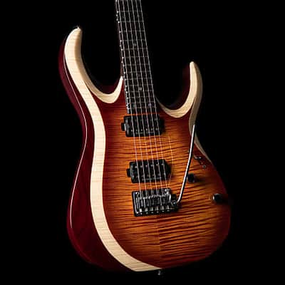 Cort X700DUALITYAVB Duality X Series Flamed Maple on Swamp Ash Body 6-String Electric Guitar w/Bag image 1