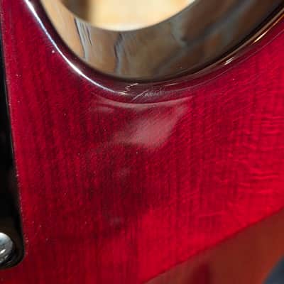 ESP LTD MH-100 QM NT See Thru Black Cherry w/ ESP HSC image 20