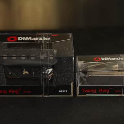 DiMarzio Twang King Tele Pickup Set w/ Chrome Cover DP173 & DP172 Bridge & Neck