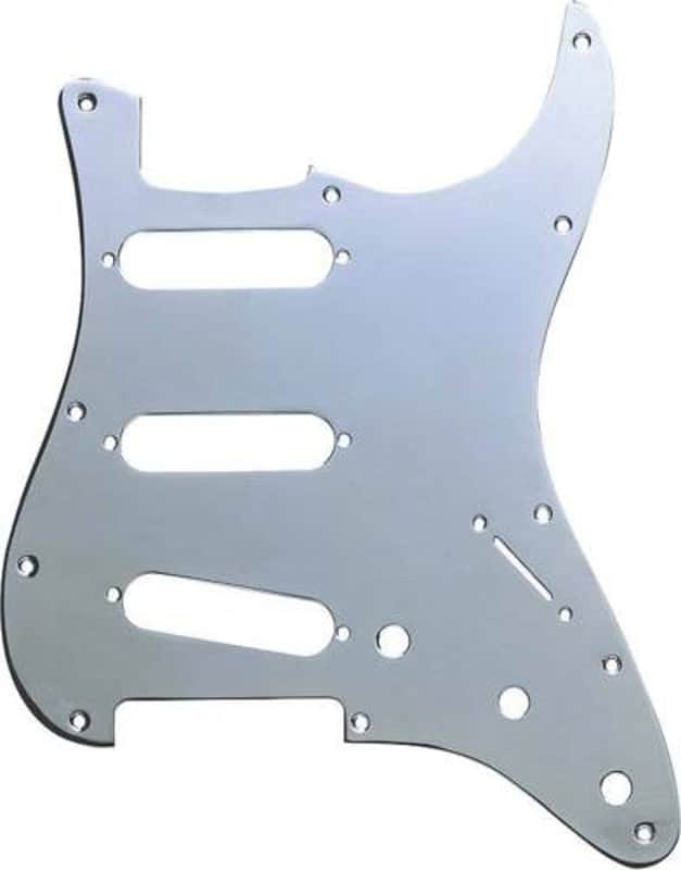Genuine Fender Chrome Plated Brass 11-Hole Stratocaster/Strat Guitar Pickguard image 1