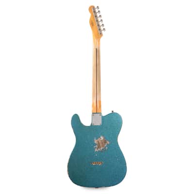Fender Custom Shop 1952 Telecaster "Chicago Special" Heavy Relic Super Aged Blue Sparkle w/Gold Anodized Pickguard (Serial #R124568) image 5