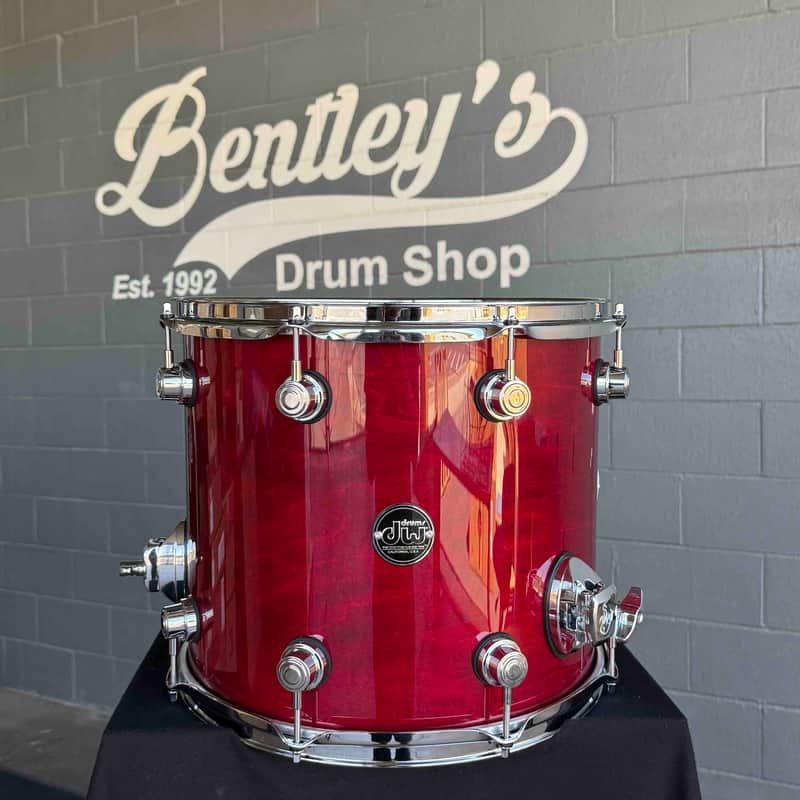 DW Performance Series 12x14 Floor Tom in Cherry Stain Gloss Lacquer (Rm 4) image 1