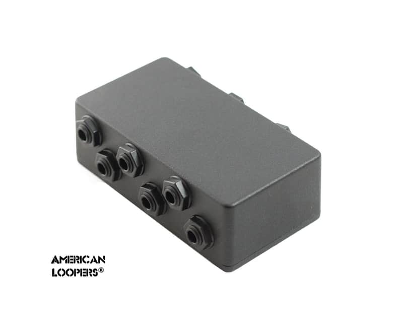 American Loopers 6 Way ISOLATED Junction Box With all TRS Isolated Jacks Pedalboard Patch Bay Interface image 1