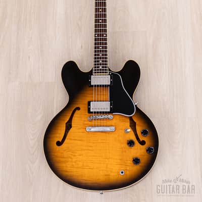 1996 Gibson ES-335 Dot Semi-Hollow Guitar Vintage Sunburst w/ 57 Classic PAFs, Fast Neck & Case image 2