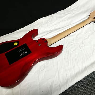 DEAN Custom 380 Floyd electric GUITAR new Trans Amber w/ Light CASE - Tremolo image 5