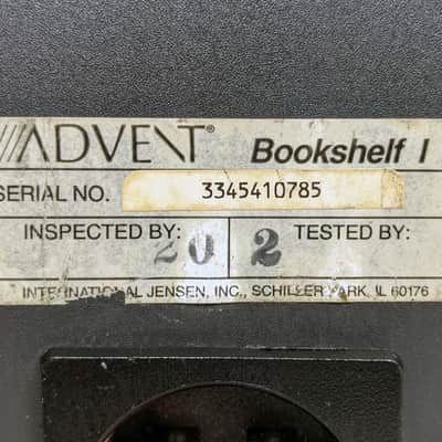 Advent Bookshelf 1 Speaker Set (Pair) By Jensen image 11