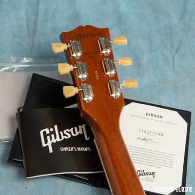 USED Gibson ES-335 Figured Left-Handed Antique Natural "Demo" 2021 Semi-Hollow Electric Guitar w/OHSC image 7