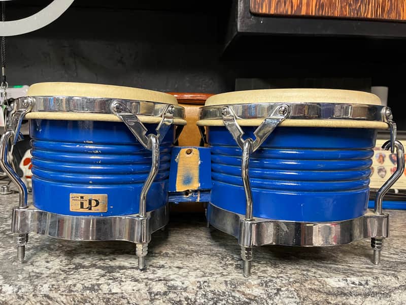 Latin Percussion LP201AX-2 Generation II Wood Bongos with Comfort Curve II Rims, Chrome Hardware 2010s - Natural image 1