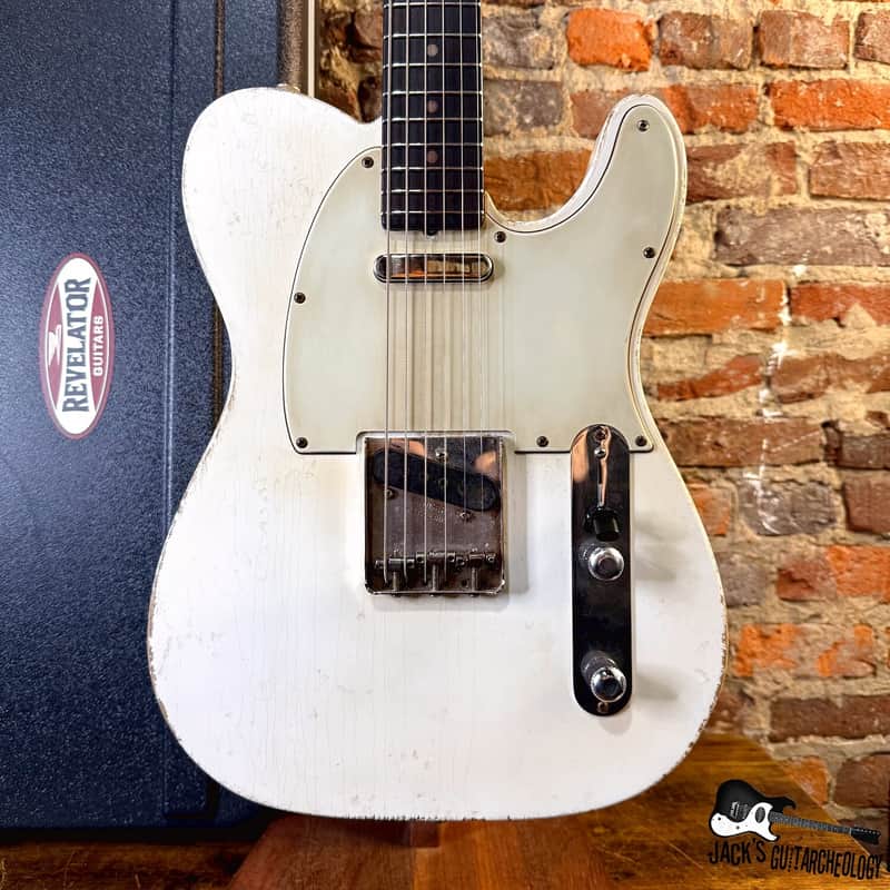 Revelator RetroSonic T-Style Baritone Electric Guitar w/ HSC (2025 - Olympic White) image 1