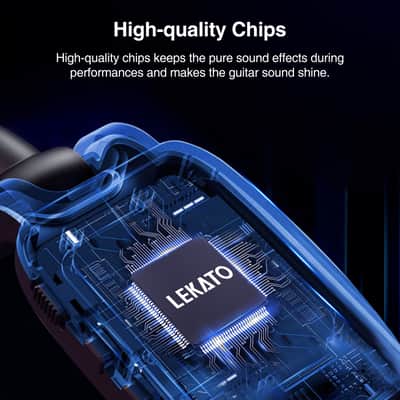 Lekato 5.8GHz 4 Channels Wireless Transmitter Receiver System for Guitar Bass 100ft image 4