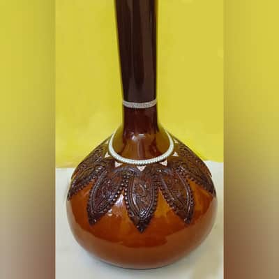 Shreeom Handicraft Female Tanpura Indian teak Wooden Female Tanpura Musical Instruments Standard Tuning Amazing Sound Gift For Professional Player and Beginners image 9