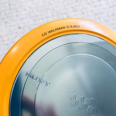 SONY D-EJ855 Portable CD Player Super Rare Yellow ! Classic Design ! Sony Panasonic Kenwood image 3