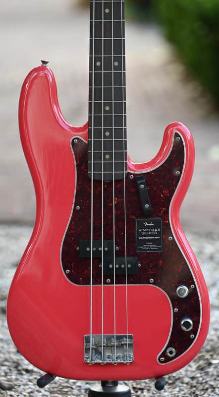 Fender Limited Edition Vintera II Road Worn '60s Precision Bass - Fiesta Red image 1