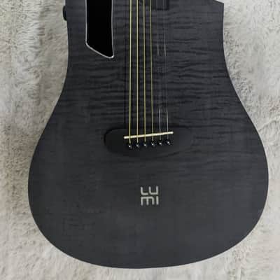 Tagima LUMI-X BK Black Smart Acoustic-Electric Guitar - Built-in Effects-B Stock image 2