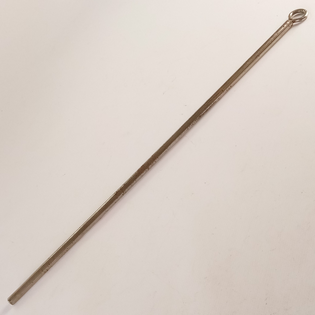 Ludwig 1/4"x12" Rod Straight Arm Nickel Triangle Holder? Mount Vintage 30s USA — main photograph