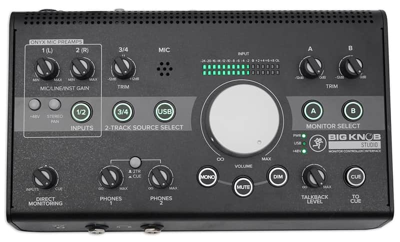 Mackie Big Knob Studio Monitor Controller and 192kHz USB Interface image 1
