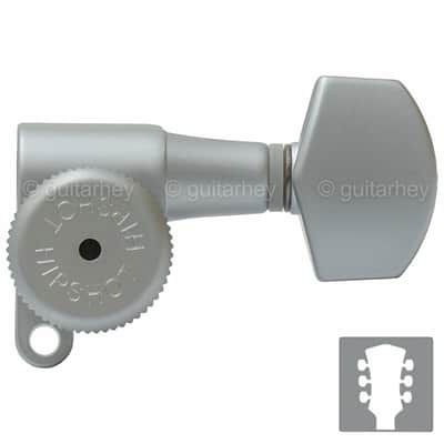 NEW Hipshot Mini LOCKING Tuners SET w/ SMALL Buttons 3x3 - SATIN CHROME