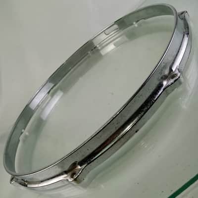 Gretsch 14"8-Lug Die-Cast Snare Drum Resonant Rim/Hoop Chrome USA Vintage 60s RB image 3