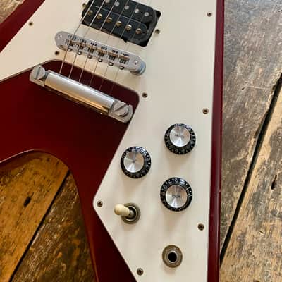 Gibson 1992 Yamano Order Flying V Cherry Fully Original with OHSC and All Docs image 11