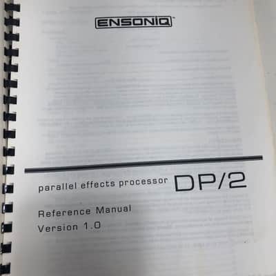 Ensoniq DP/2 Reference Manual  80s image 9