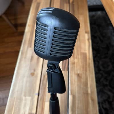Shure Limited Edition Super 55-BLK Pitch Black Deluxe "Elvis" Mic 2017 - Matte Black image 5