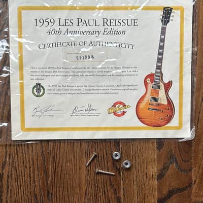 RARE! 1999 Gibson Custom Shop Historic 40th Anniversary ‘59 Les Paul Standard Reissue R9 PLAIN TOP! w/ OHSC & COA image 23