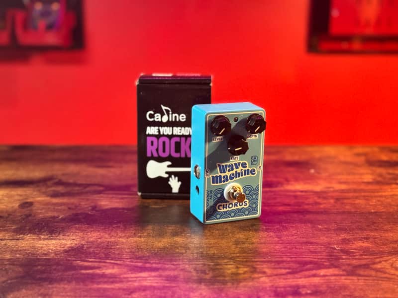 Caline CP-505 Wave Machine Chorus Guitar Effect Pedal True Bypass Aluminum Alloy Casing - Blue image 1