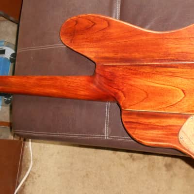carved and hand painted , 7 strings firebird st guitar/bass ,aged  old cedar,neck thru, preorder now image 9