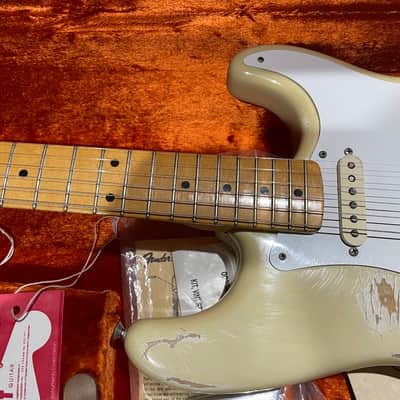 Fender American Vintage '57 Stratocaster 2002 White Blonde image 6