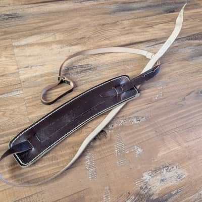 Bobby Lee Sottile Mfg Co Brown Leather Guitar Strap 1950s Great Condition! image 3