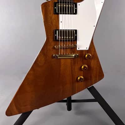 Immagine 2014 Gibson Custom Shop 1958 "Benchmark" Explorer Reissue – Natural Mahogany ~ Mint! - 2
