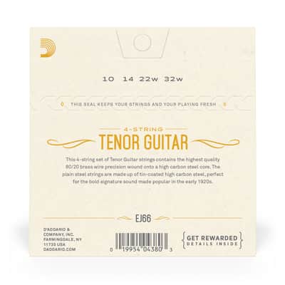 D'Addario Tenor Guitar Strings 4-String Bronze 10-32 image 3