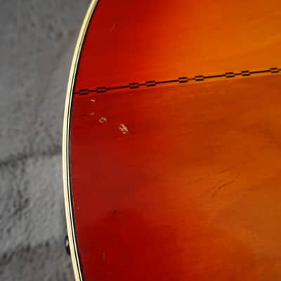 Morales M350 Jumbo Acoustic Japan Sunburst w/ Hard Case image 20
