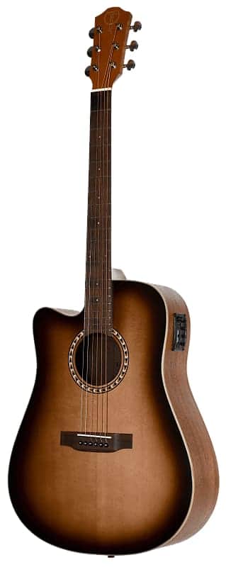 Teton STS100CEDVS-L Dreadnought Cutaway Spruce Top 6-String Acoustic-Electric Guitar, Left-handed image 1