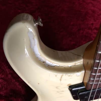 c.1967-1969 Morales ZES-300 MIJ Vintage Guitar  “White” image 8