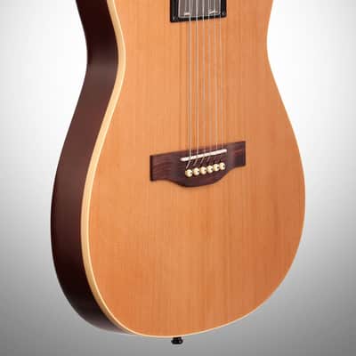 Godin A6 Ultra Acoustic-Electric Guitar, Natural (with Gig Bag) image 4
