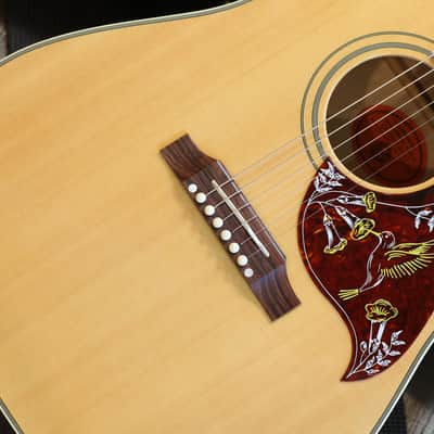 Minty! 2005 Gibson Custom Shop Hummingbird Birds Eye Maple Dreadnought Acoustic Guitar Natural + OHSC image 5