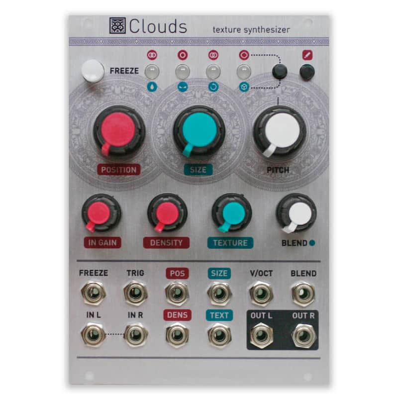 Clouds, Metal Panel, Color Knobs - Texture Synthesizer Eurorack Module by Sound Study Modular image 1