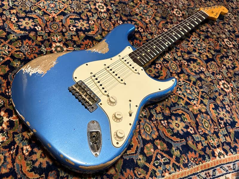 Fender Custom Shop '60 Heavy Relic Stratocaster 2022 Lake Placid Blue image 1