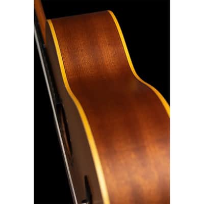 Ortega R131L Family Series Pro Solid Cedar Top Mahogany Neck Nylon 6-String Classical Acoustic Guitar w/Gig Bag For Left Handed Player image 10
