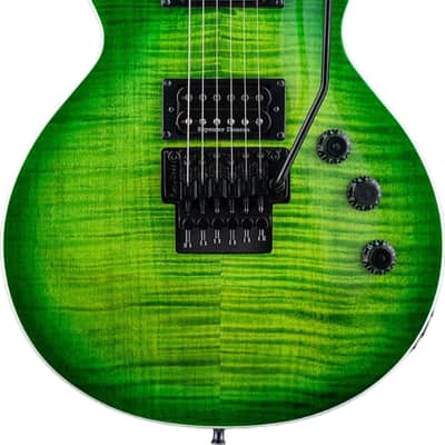 ESP LTD AS-1 Alex Skolnick Signature Electric Guitar, Ebony Fingerboard, Lime Burst image 2