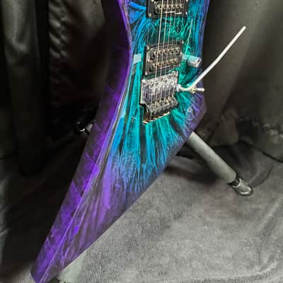 Jackson Pro Series KE3 Kelly 2003 - 2009 - Eerie Dess Swirl w/ Floyd Rose image 8