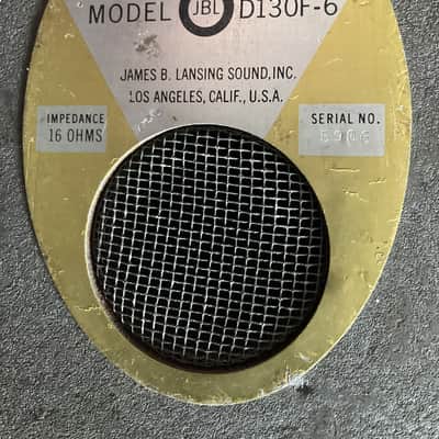 JBL vintage 1960’s D130F 15” Speaker 16 Ohm image 2