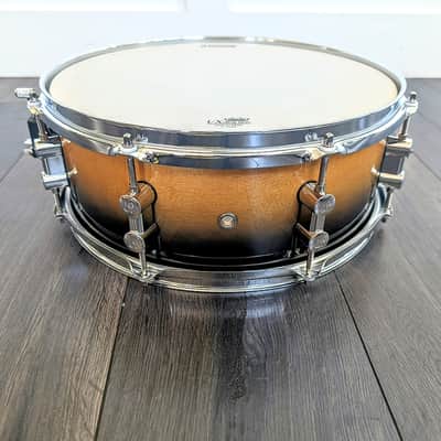 Near MINT Sonor Force 2007 Birch Shell Snare Drum 14" x 5.5" Natural Lacquer Fade Black Engineered in Germany image 4